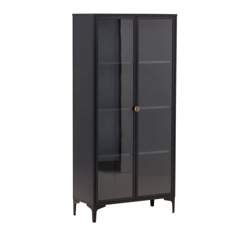 Venture Home PIRING Vaisselier 2 portes en verre et métal H190cm