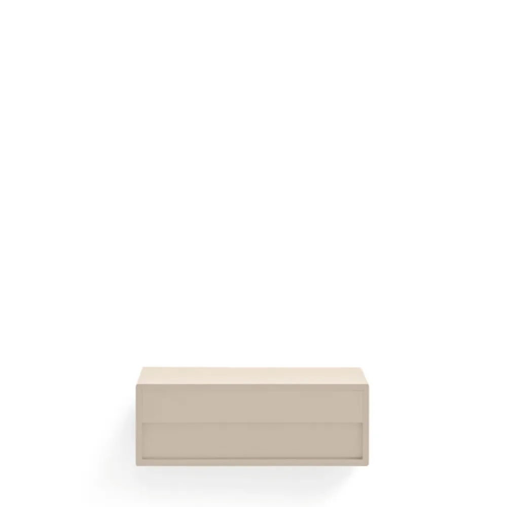 Teulat PLATT Table de chevet 1 tiroir murale en bois