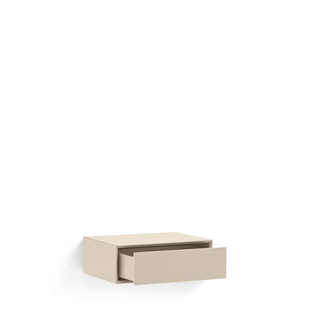 Teulat PLATT Table de chevet 1 tiroir murale en bois