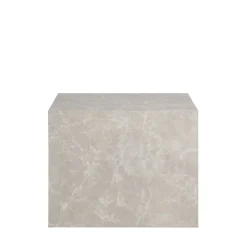 House Nordic PRAGUE Lot de 2 tables basses carrées effet marbre 50x50cm