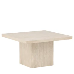 Venture Home QVART Table basse carrée effet travertin 80x80cm