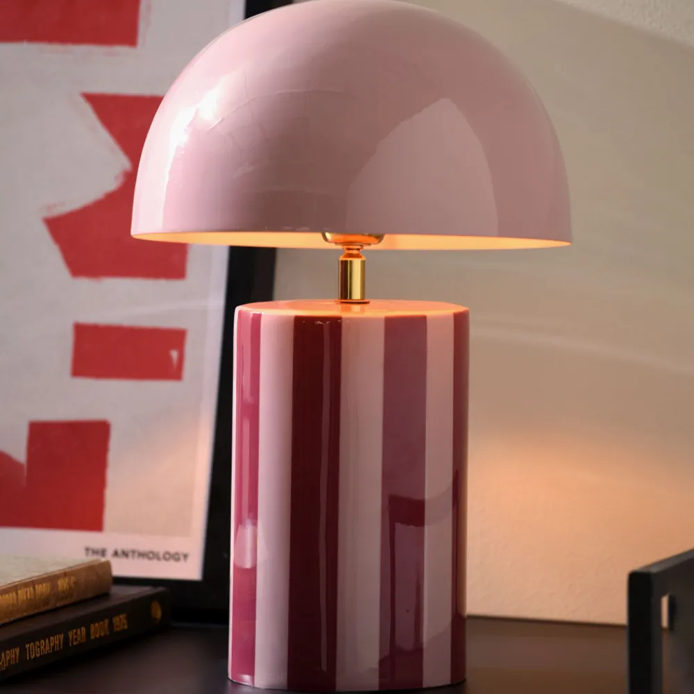 Leitmotiv RAYADO Lampe à poser champignon en métal