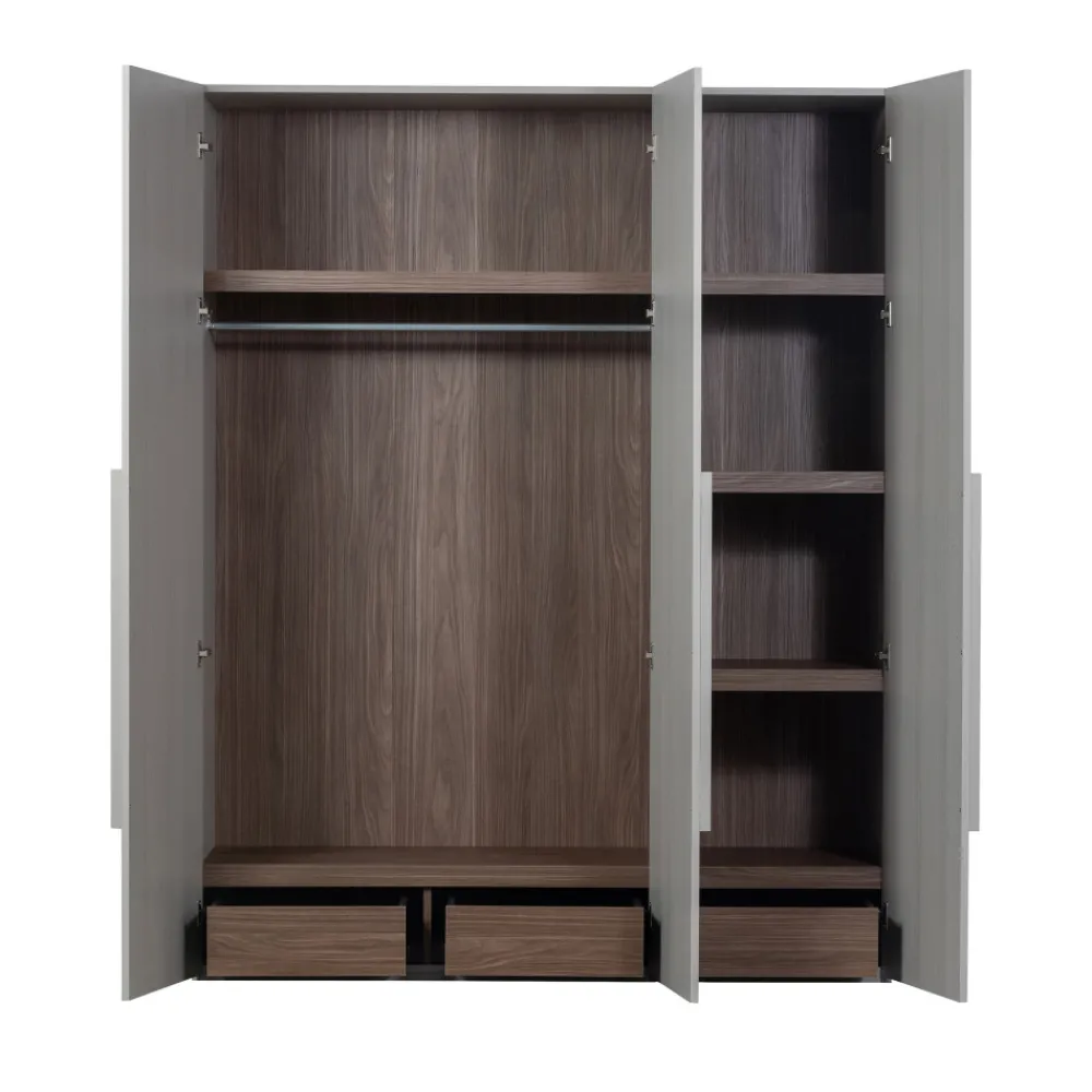 Woood RENS Armoire 3 portes en bois H210cm