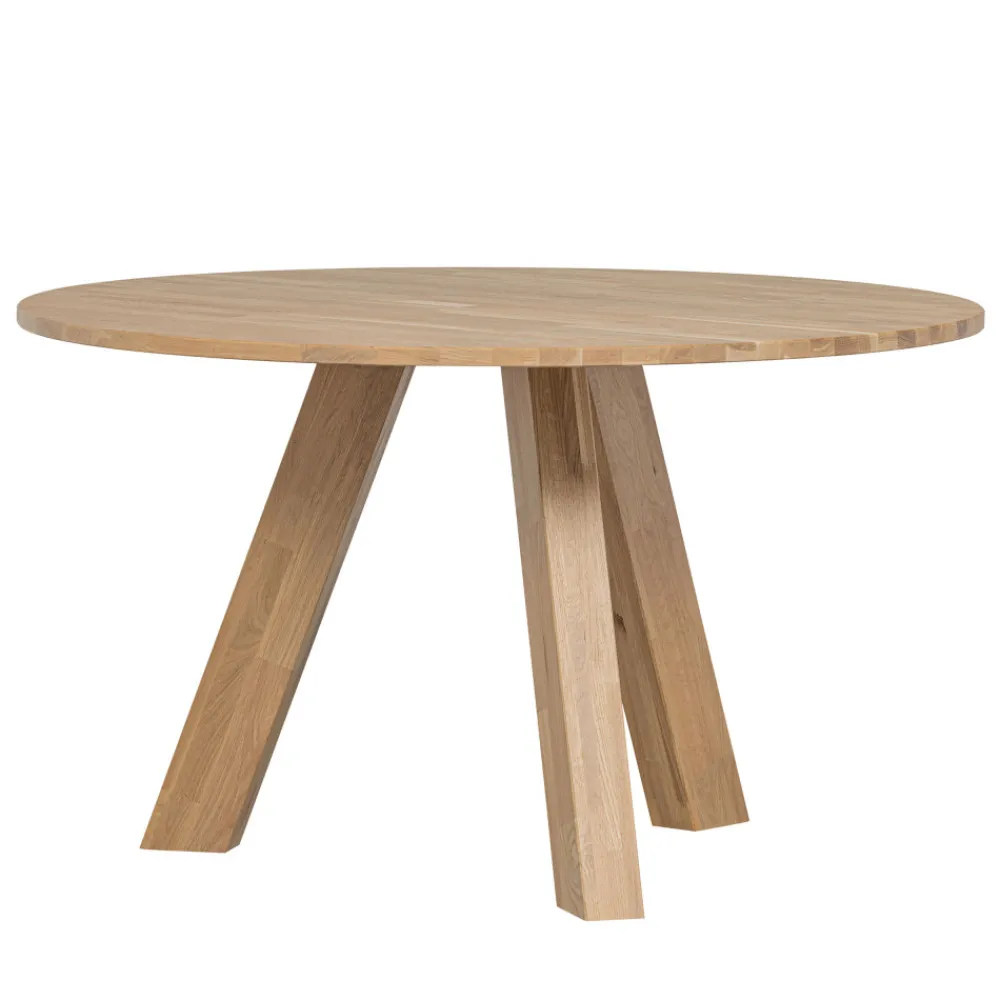 Woood RHONDA Table à manger 4 personnes ronde en bois