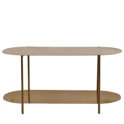 Drawer RILO Table basse ovale en métal 100x51cm
