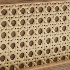 No name RINTO Commode 3 tiroirs en bois et métal L80cm