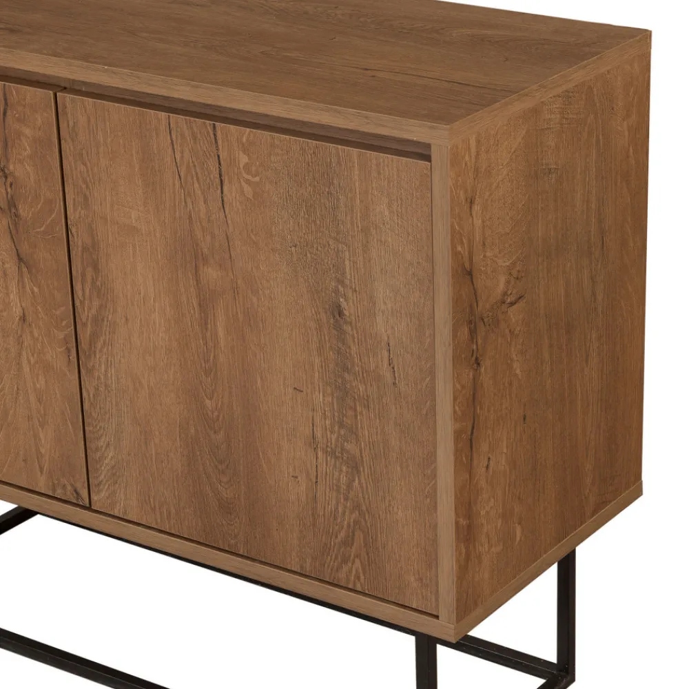 Drawer ROA Buffet 2 portes en bois et métal L90cm