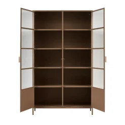 Woood RONJA Vaisselier 2 portes en verre et métal H189cm