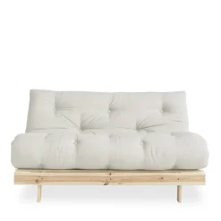 Karup Design ROOTS Canapé convertible 140x200cm en bois naturel et tissu