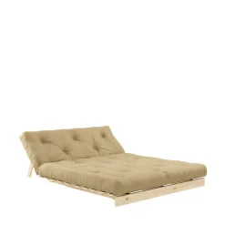 Karup Design ROOTS Canapé convertible 140x200cm en bois naturel et tissu