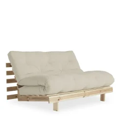 Karup Design ROOTS Canapé convertible 140x200cm en bois naturel et tissu