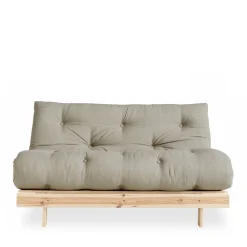 Karup Design ROOTS Canapé convertible 140x200cm en bois naturel et tissu