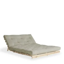 Karup Design ROOTS Canapé convertible 140x200cm en bois naturel et tissu