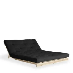 Karup Design ROOTS Canapé convertible 140x200cm en bois naturel et tissu