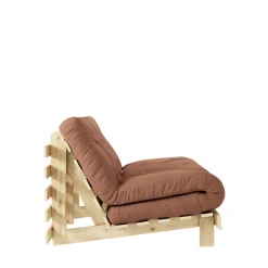 Karup Design ROOTS Canapé convertible 140x200cm en bois naturel et tissu