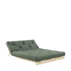 Karup Design ROOTS Canapé convertible 140x200cm en bois naturel et tissu