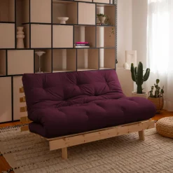 Karup Design ROOTS Canapé convertible 140x200cm en bois naturel et tissu