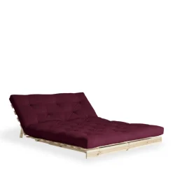 Karup Design ROOTS Canapé convertible 140x200cm en bois naturel et tissu