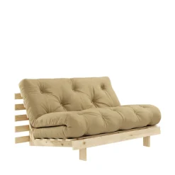 Karup Design ROOTS Canapé convertible 140x200cm en bois naturel et tissu
