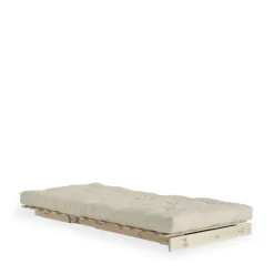 Karup Design ROOTS Fauteuil convertible 90x200cm en bois naturel et tissu