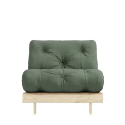 Karup Design ROOTS Fauteuil convertible 90x200cm en bois naturel et tissu