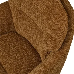 Woood RUNA Lot de 2 fauteuils de table en tissu et métal