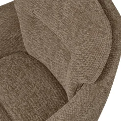 Woood RUNA Lot de 2 fauteuils de table en tissu et métal