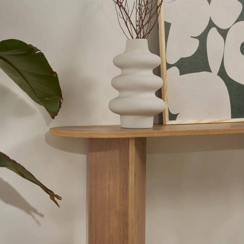 Drawer SAM Console ovale en bois L150cm