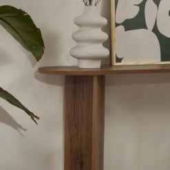 Drawer SAM Console ovale en bois L150cm