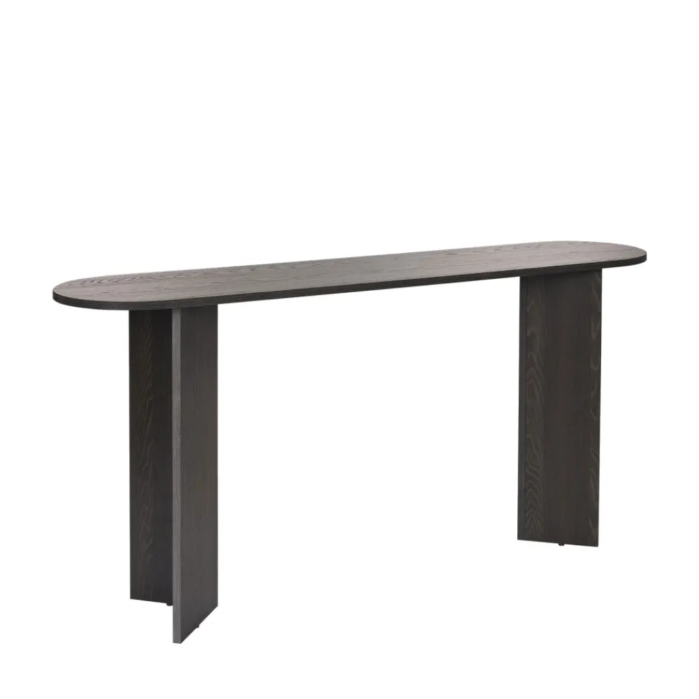 Drawer SAM Console ovale en bois L150cm