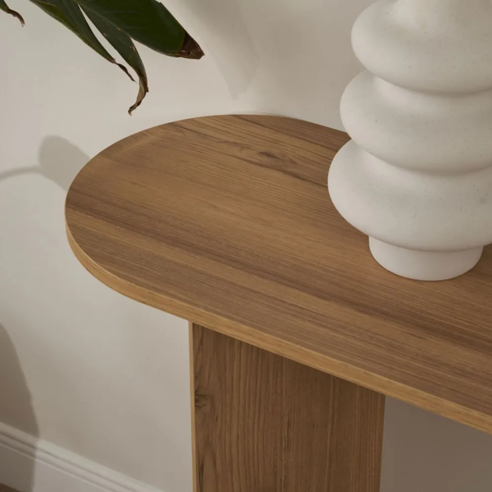 Drawer SAM Console ovale en bois L150cm