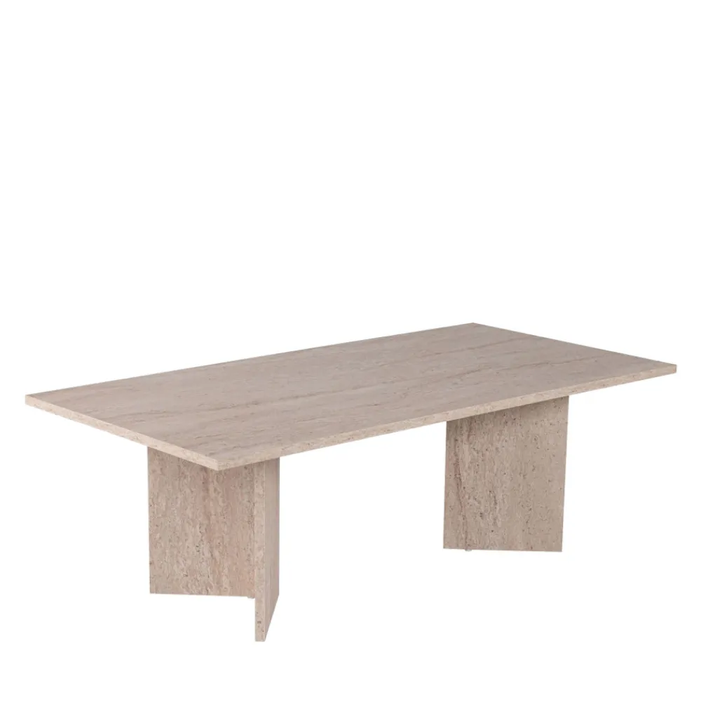 Drawer SAM Table basse effet travertin 119x60cm