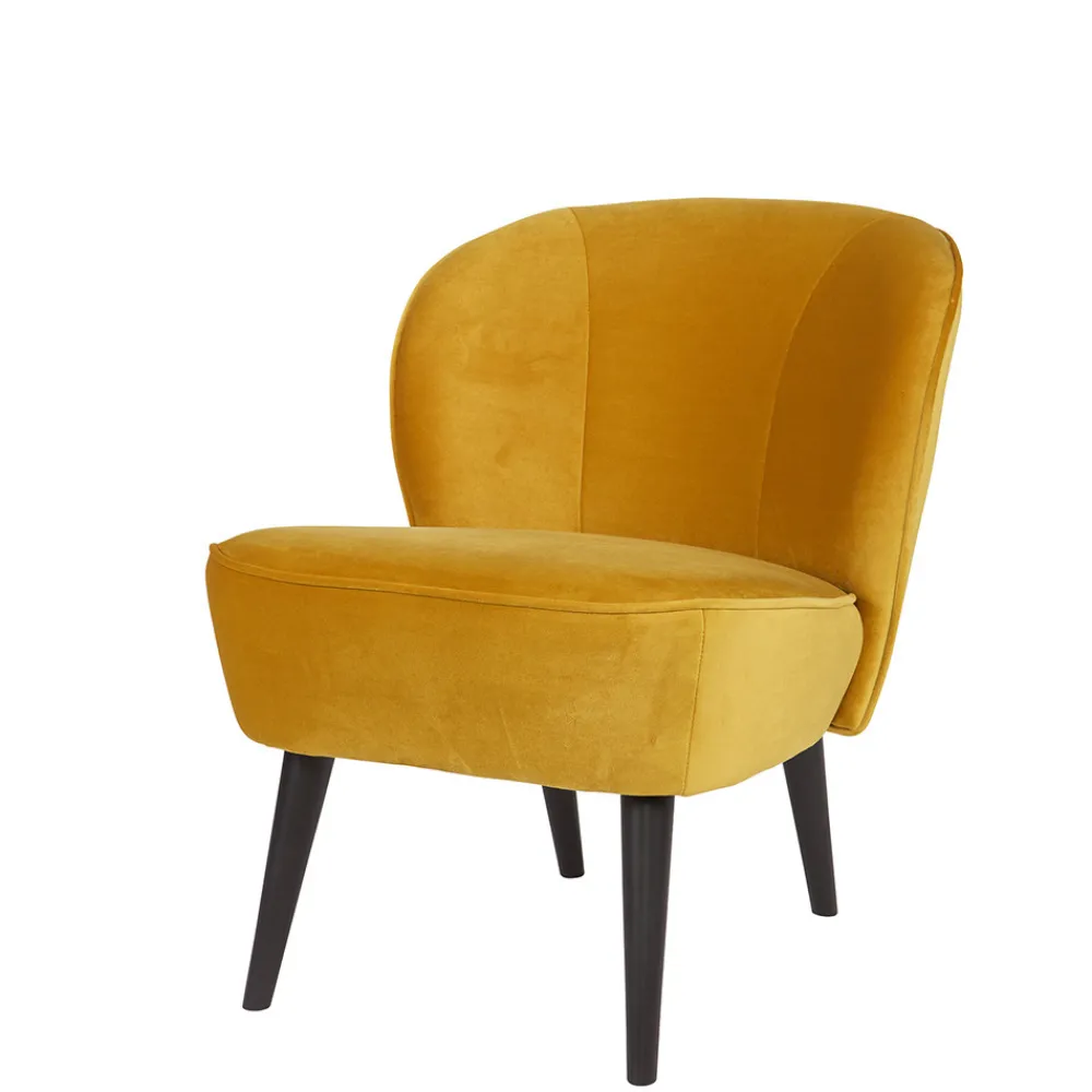 Woood SARA Fauteuil cocktail en velours