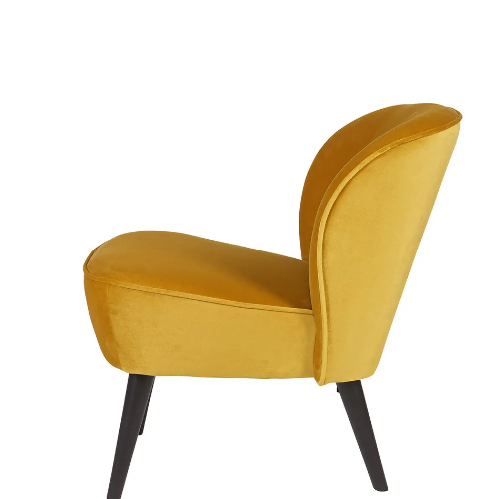 Woood SARA Fauteuil cocktail en velours