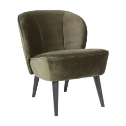 Woood SARA Fauteuil cocktail en velours