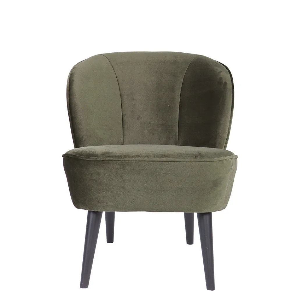 Woood SARA Fauteuil cocktail en velours