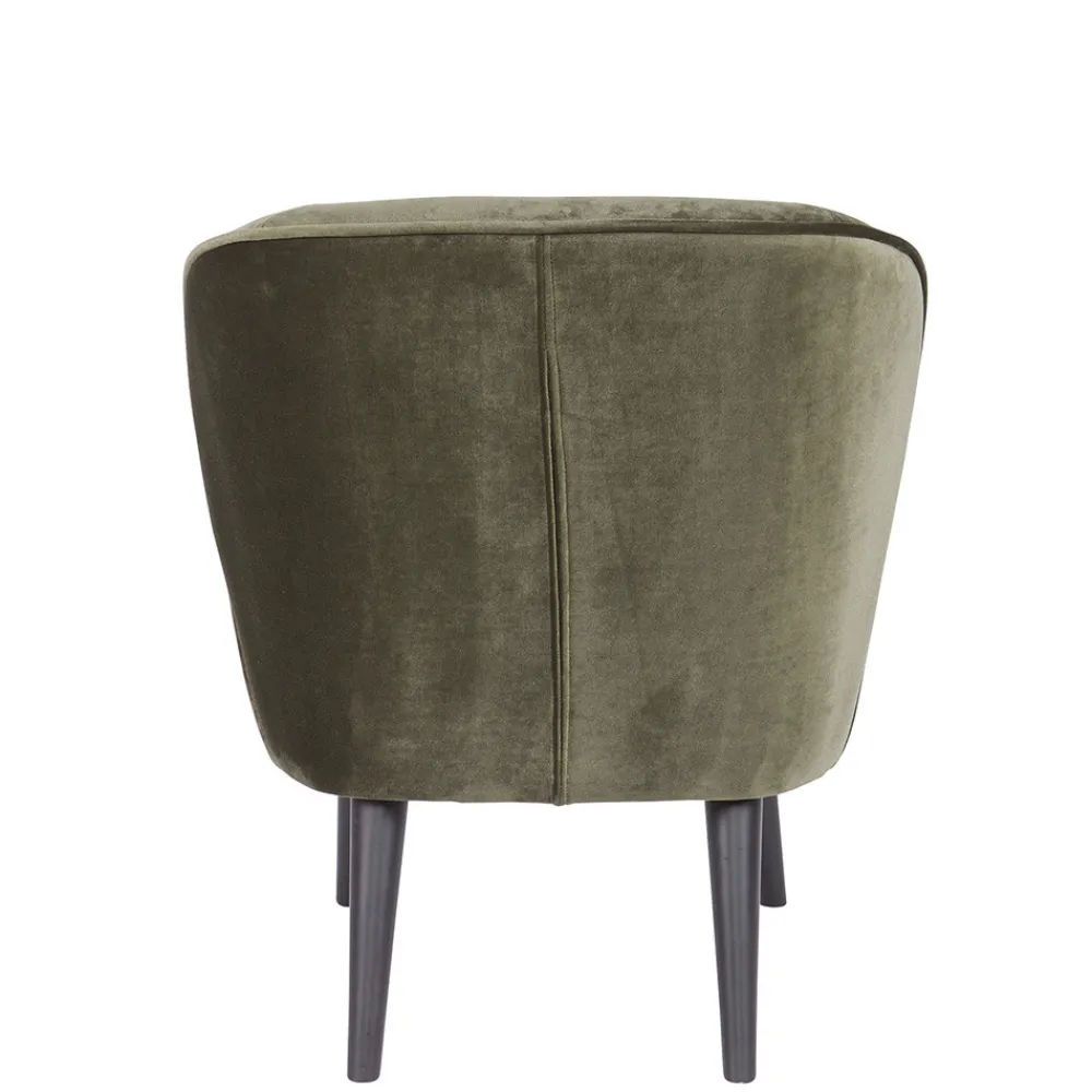 Woood SARA Fauteuil cocktail en velours