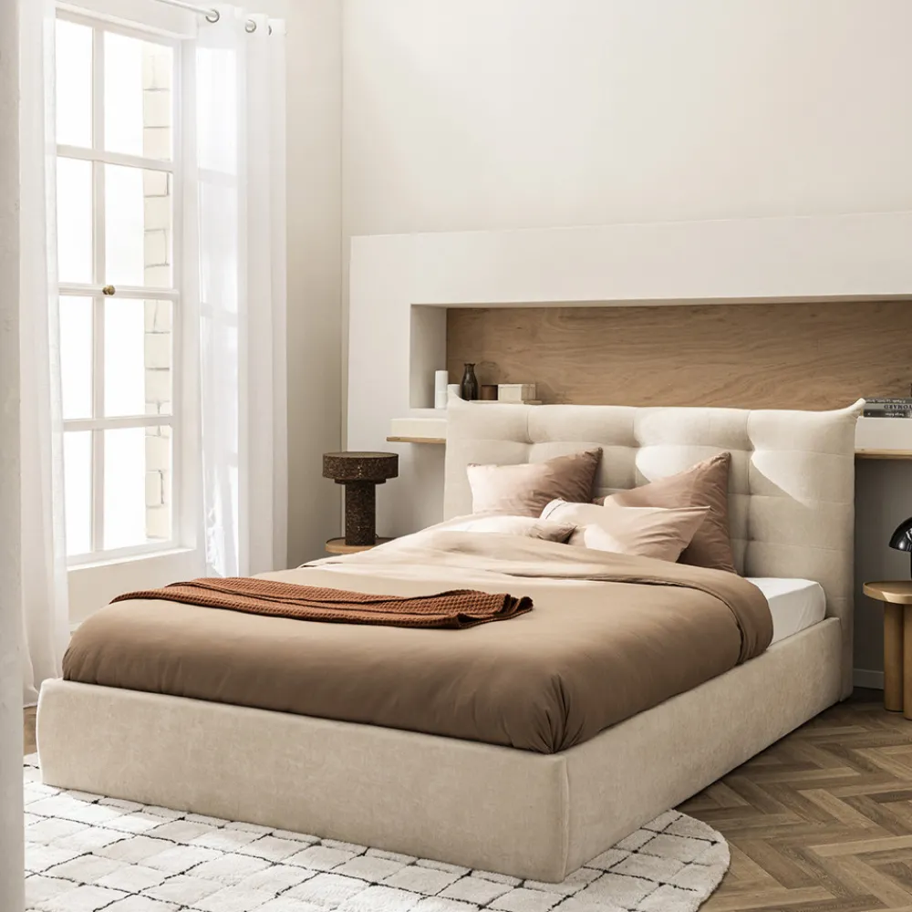 Drawer SERENITA Lit coffre en tissu 160x200cm