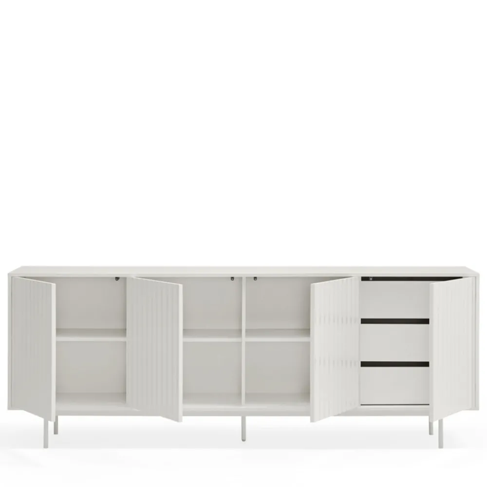 Teulat SIERRA Buffet en bois 4 portes 3 tiroirs L211cm