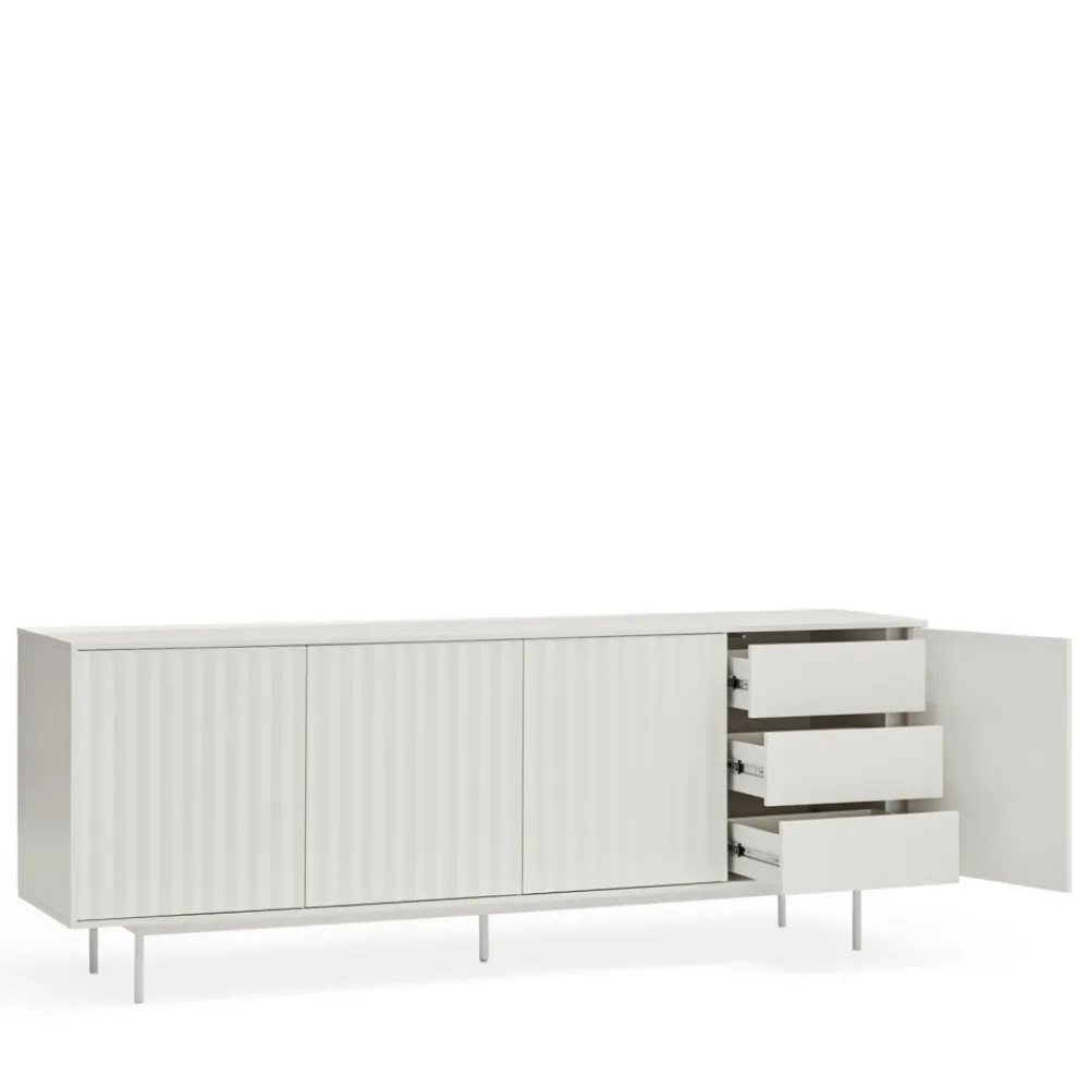 Teulat SIERRA Buffet en bois 4 portes 3 tiroirs L211cm