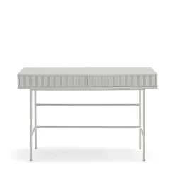 Teulat SIERRA Bureau 2 tiroirs en bois et métal L120cm