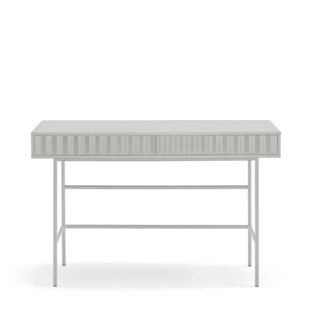 Teulat SIERRA Bureau 2 tiroirs en bois et métal L120cm