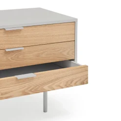 Teulat SIERRA Meuble TV 2 portes, 3 tiroirs en bois L180cm