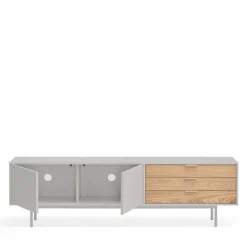 Teulat SIERRA Meuble TV 2 portes, 3 tiroirs en bois L180cm