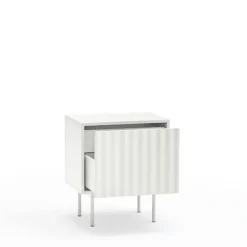 Teulat SIERRA Table de chevet 1 porte 2 tiroirs en bois