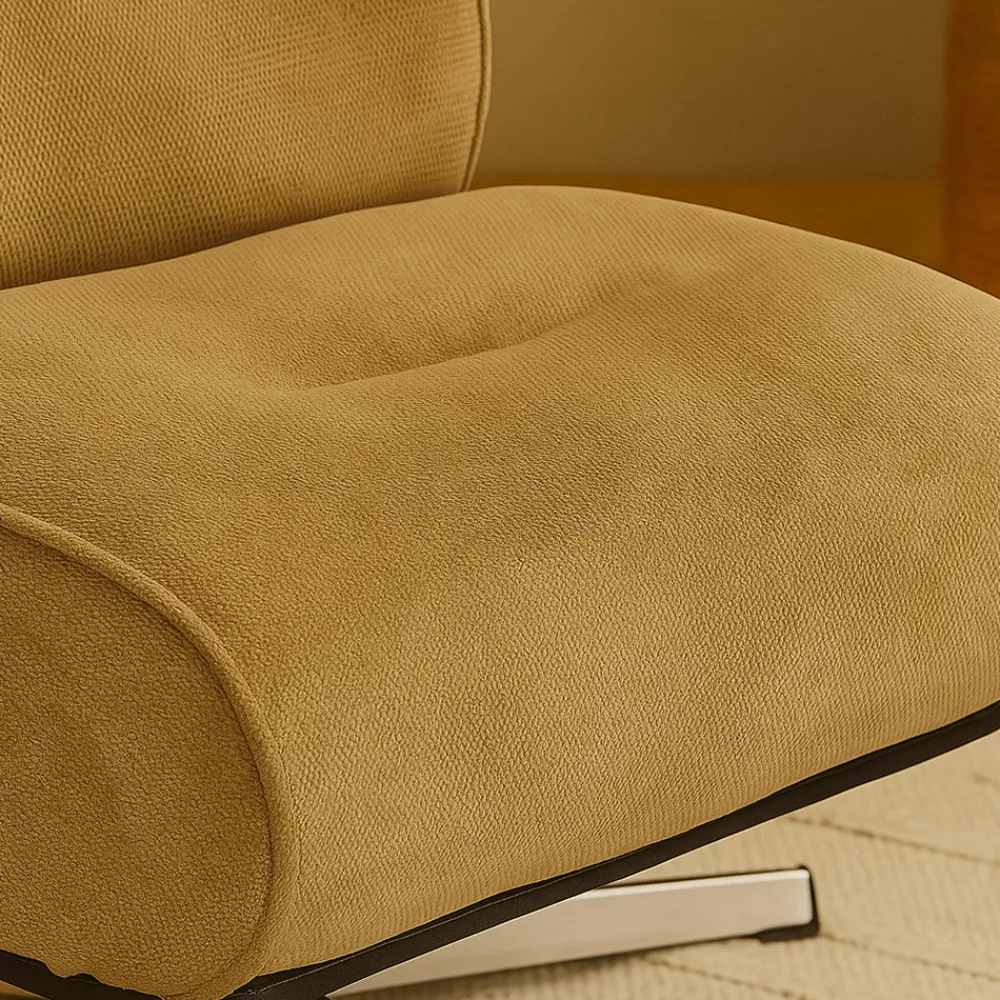 Drawer SIMON Fauteuil pivotant en tissu chenille pied étoile