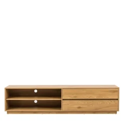 Drawer SINCE Meuble tv 2 tiroirs, 2 niches en bois L180cm