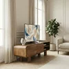 Drawer SIRA Meuble tv 2 portes en bois massif L140cm
