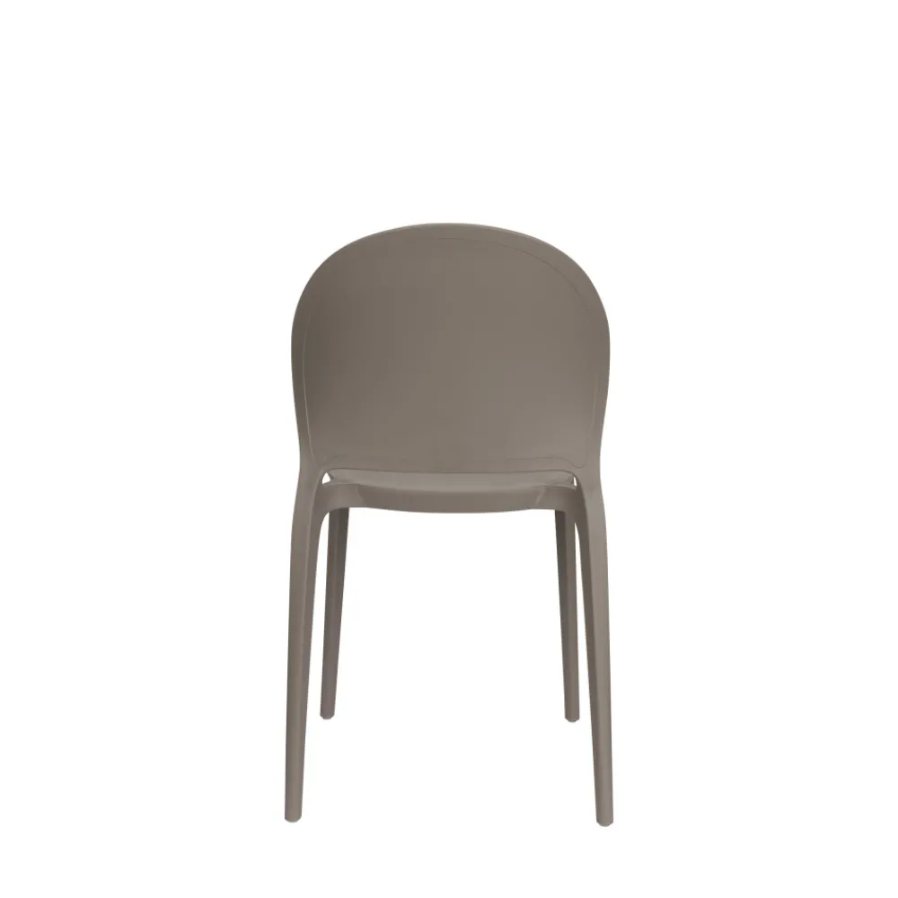 No name SJOERD Lot de 4 chaises intérieur et extérieur en plastique