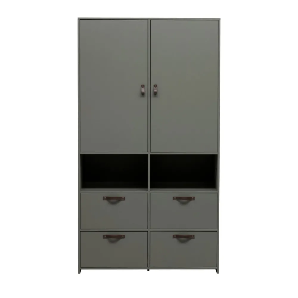 Enfant Vtwonen STAGE Armoire 2 portes 4 tiroirs en bois